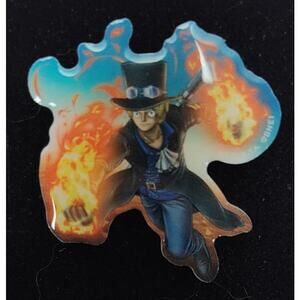 Sabo Metal Pin Burning Blood for a Hat, Lapel, Lanyard, Jacket or Backpack